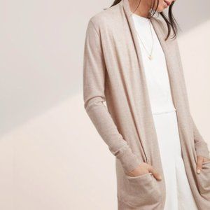 Aritzia Wilfred Flaubert Light Oatmeal Cardigan